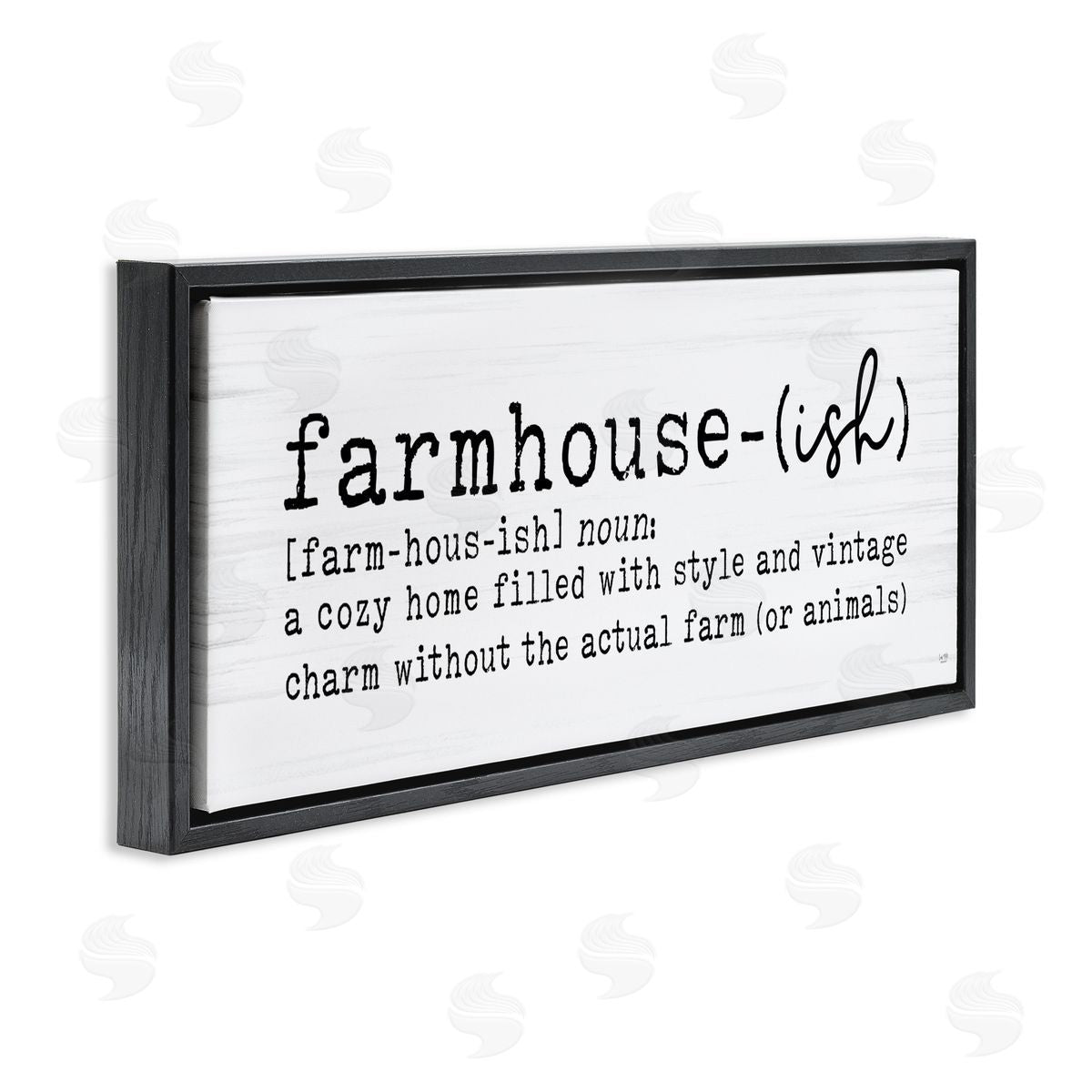 Lux + Me Designs Farmhouse-Ish Playful Definition Sign Birch Pattern