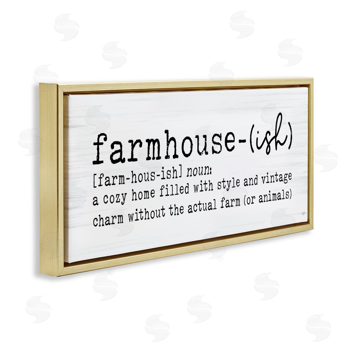 Lux + Me Designs Farmhouse-Ish Playful Definition Sign Birch Pattern
