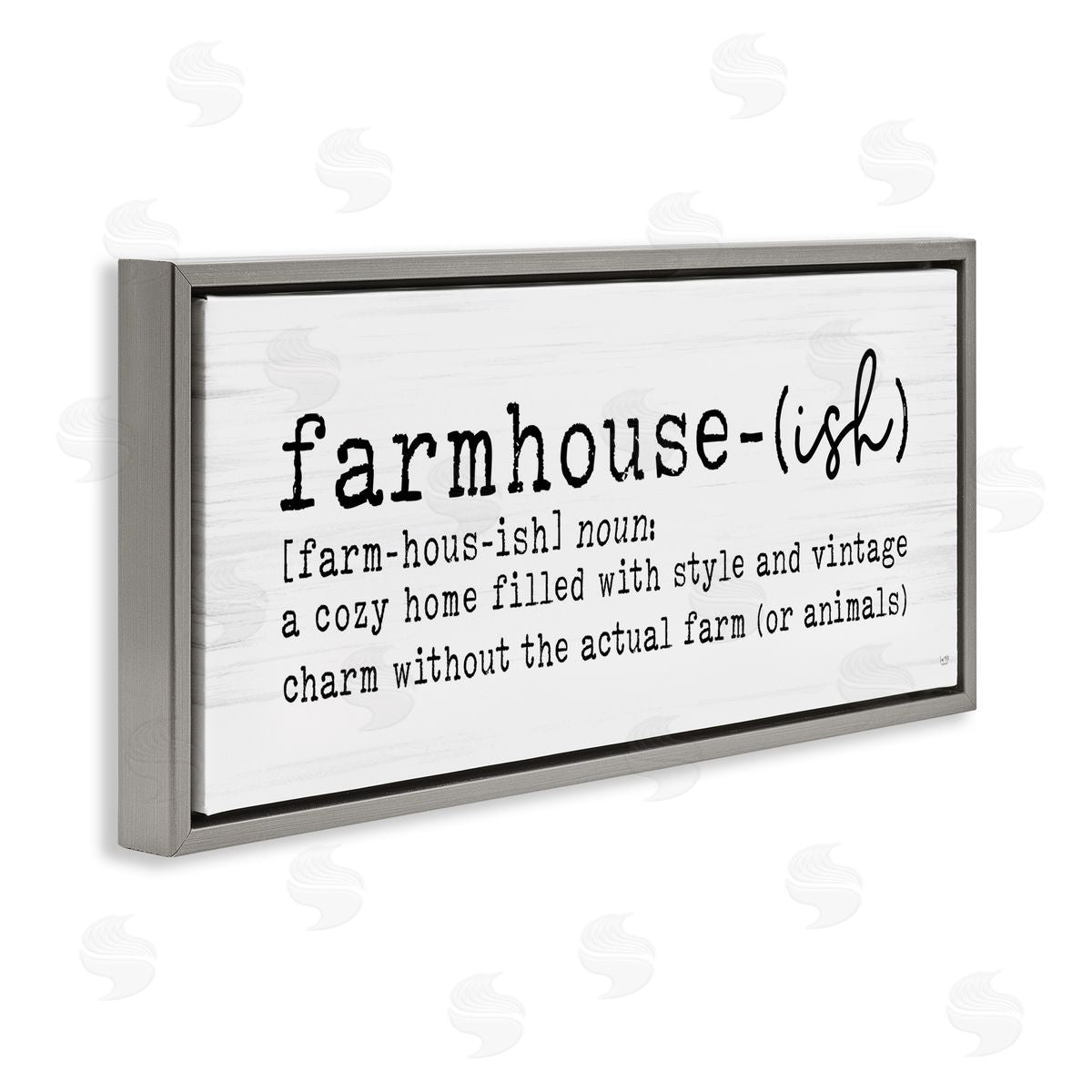 Lux + Me Designs Farmhouse-Ish Playful Definition Sign Birch Pattern