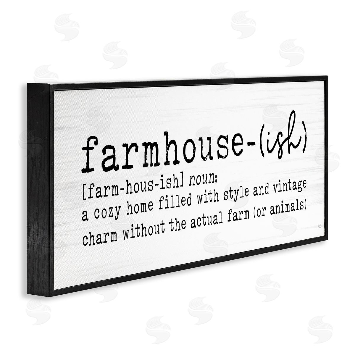 Lux + Me Designs Farmhouse-Ish Playful Definition Sign Birch Pattern
