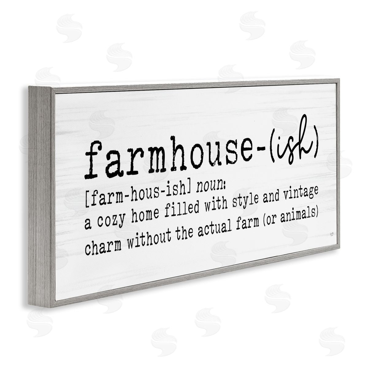 Lux + Me Designs Farmhouse-Ish Playful Definition Sign Birch Pattern