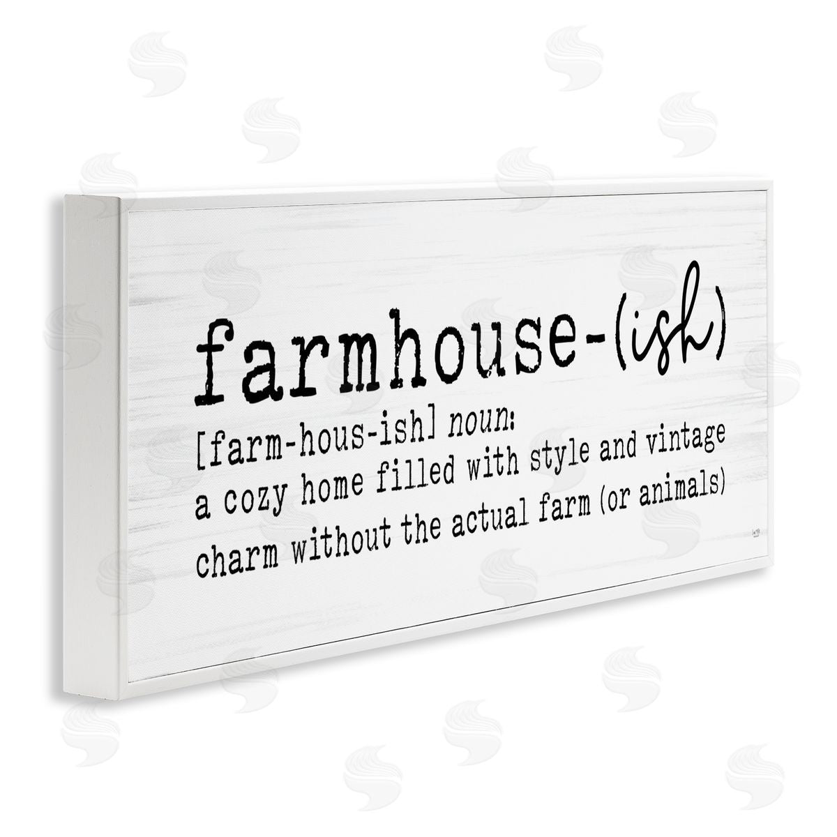 Lux + Me Designs Farmhouse-Ish Playful Definition Sign Birch Pattern