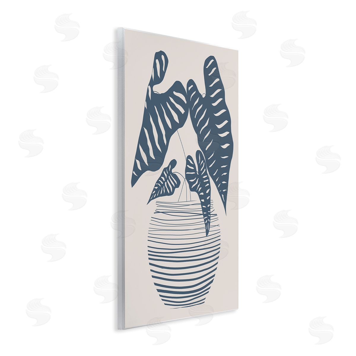 Daniela Santiago Potted House Plant Modern Shapes Pattern Wall Plaque Art Print