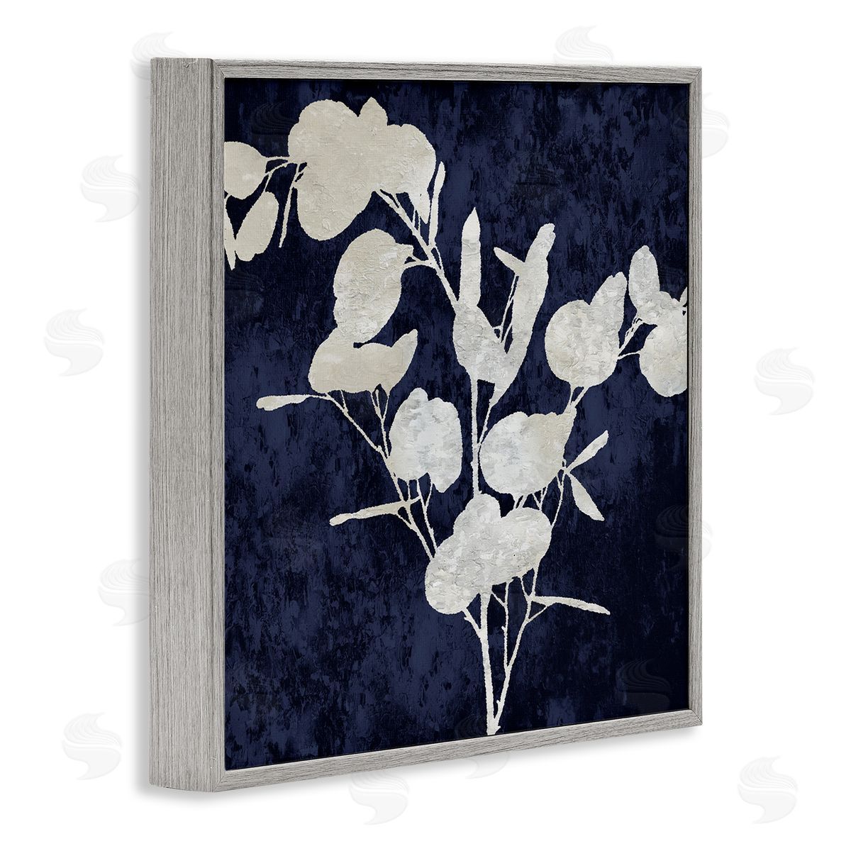 Danielle Carson Abstract Plant Leaves Modern Botanical Shapes Gray Framed Glicee Wall Art Print