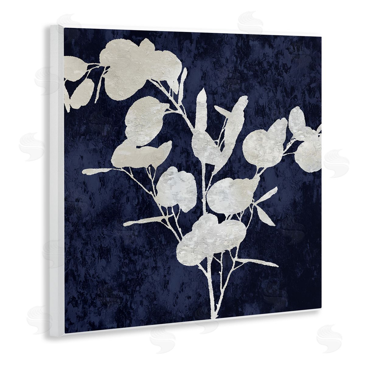 Danielle Carson Abstract Plant Leaves Modern Botanical Shapes Wooden Wall Plaque Art Print