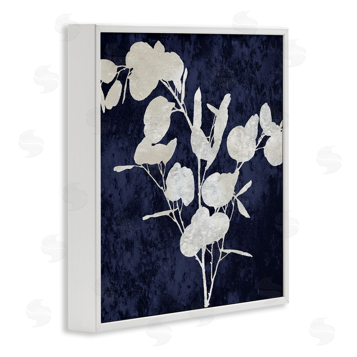 Danielle Carson Abstract Plant Leaves Modern Botanical Shapes White Framed Glicee Wall Art Print