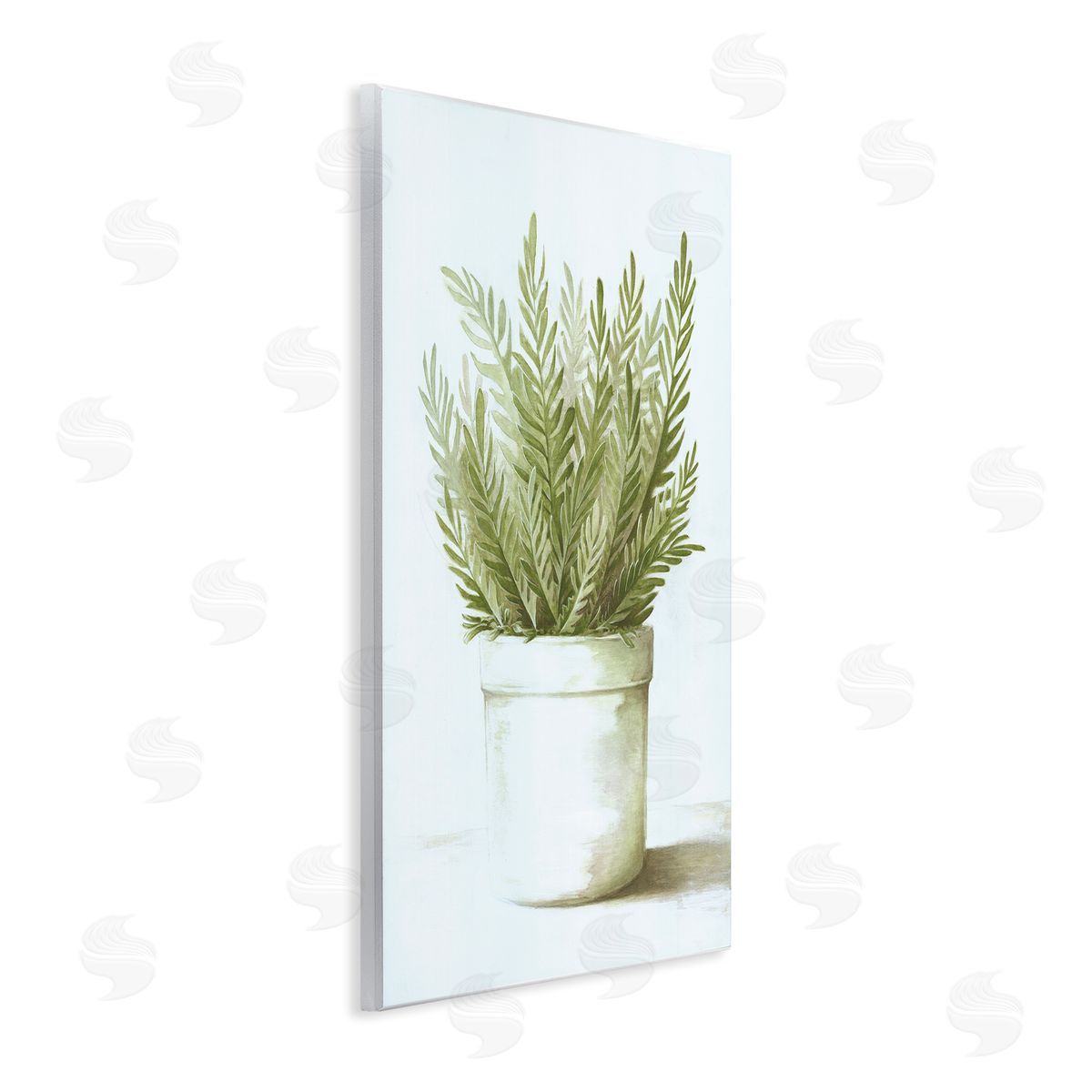 Dogwood Portfolio Traditional Green Plant Leaves Emerging Herbal Botanicals Wall Plaque Art Print