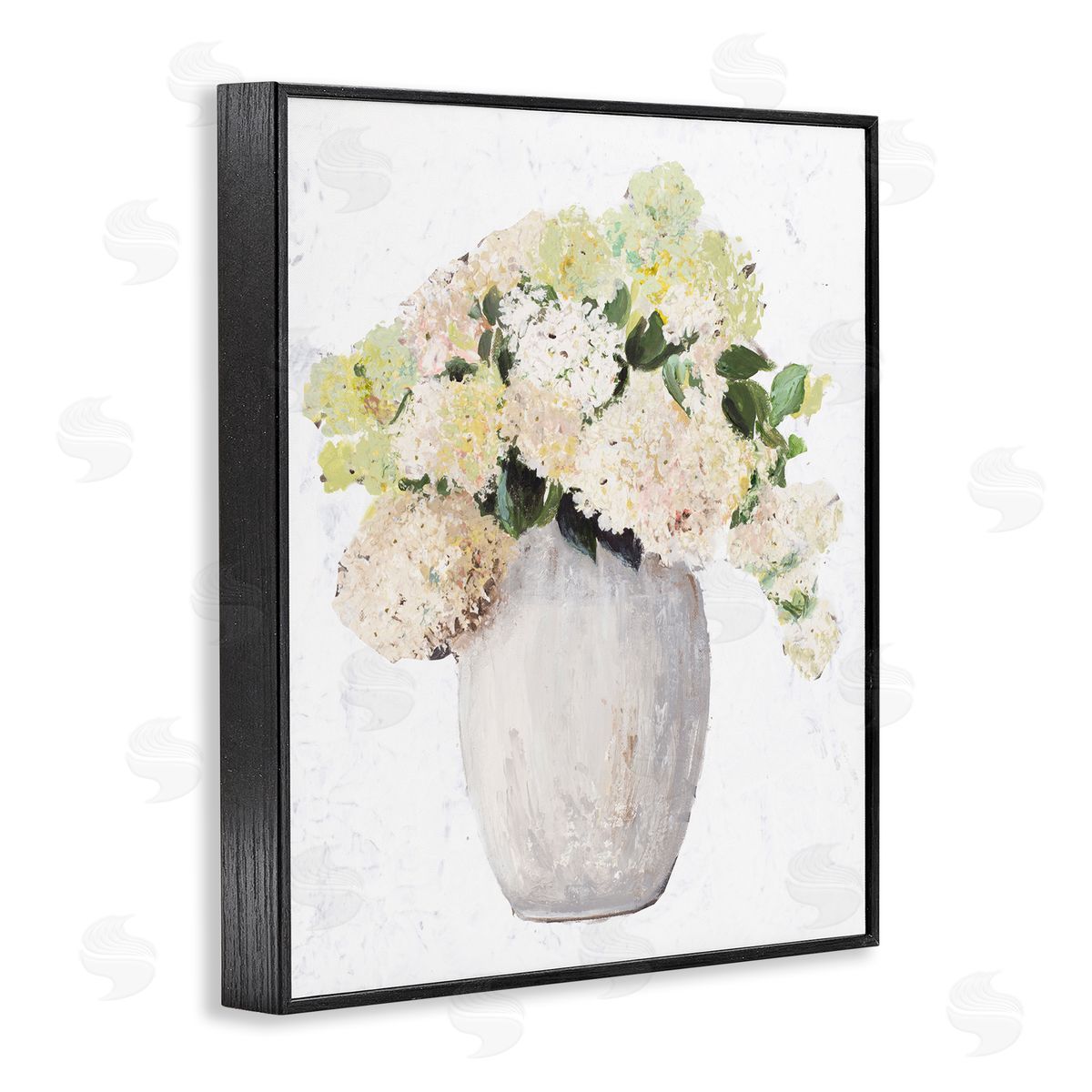Patricia Pinto Mixed Flower Bouquet Tall Vase Floral Arrangement Black Framed Giclee Wall Art Print