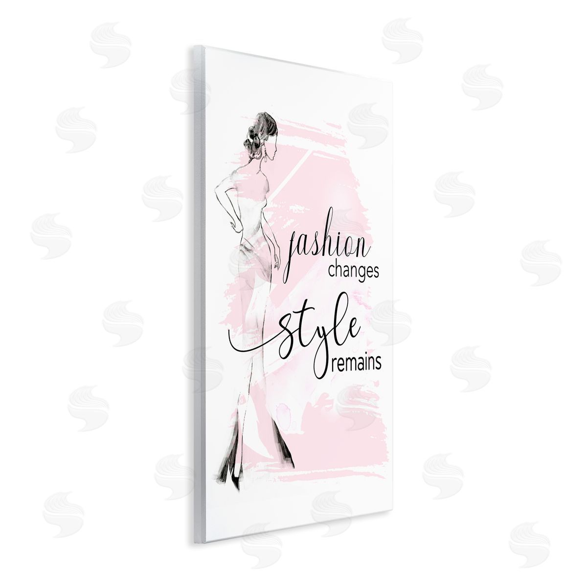 Tava Studios Fashion Changes Remains Glam Quote Woman  Wall Plaque Art Print