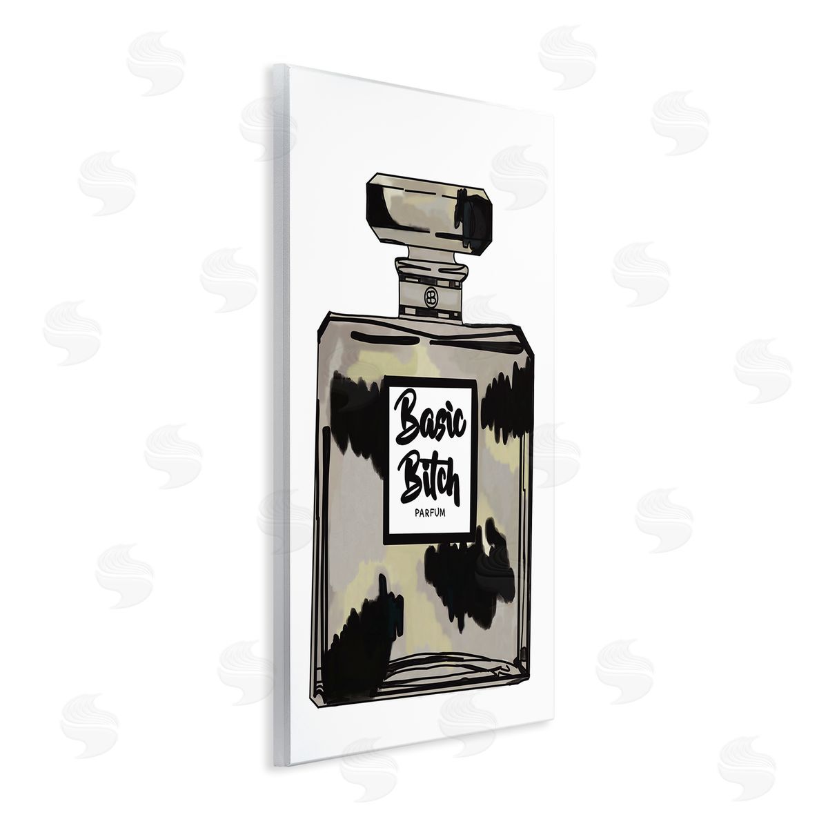 Amelia Noyes Basic Bi*** Perfume Bottle Chic Upscale Fashion Wall Plaque Art Print