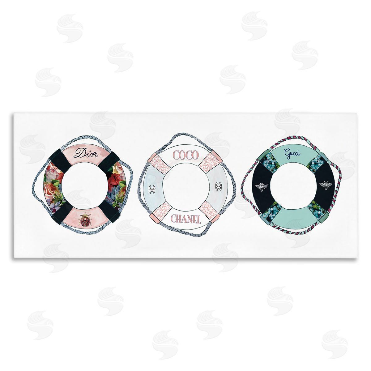 Amelia Noyes Mixed Luxury Fashion Life Preserver Buoys Chic Design