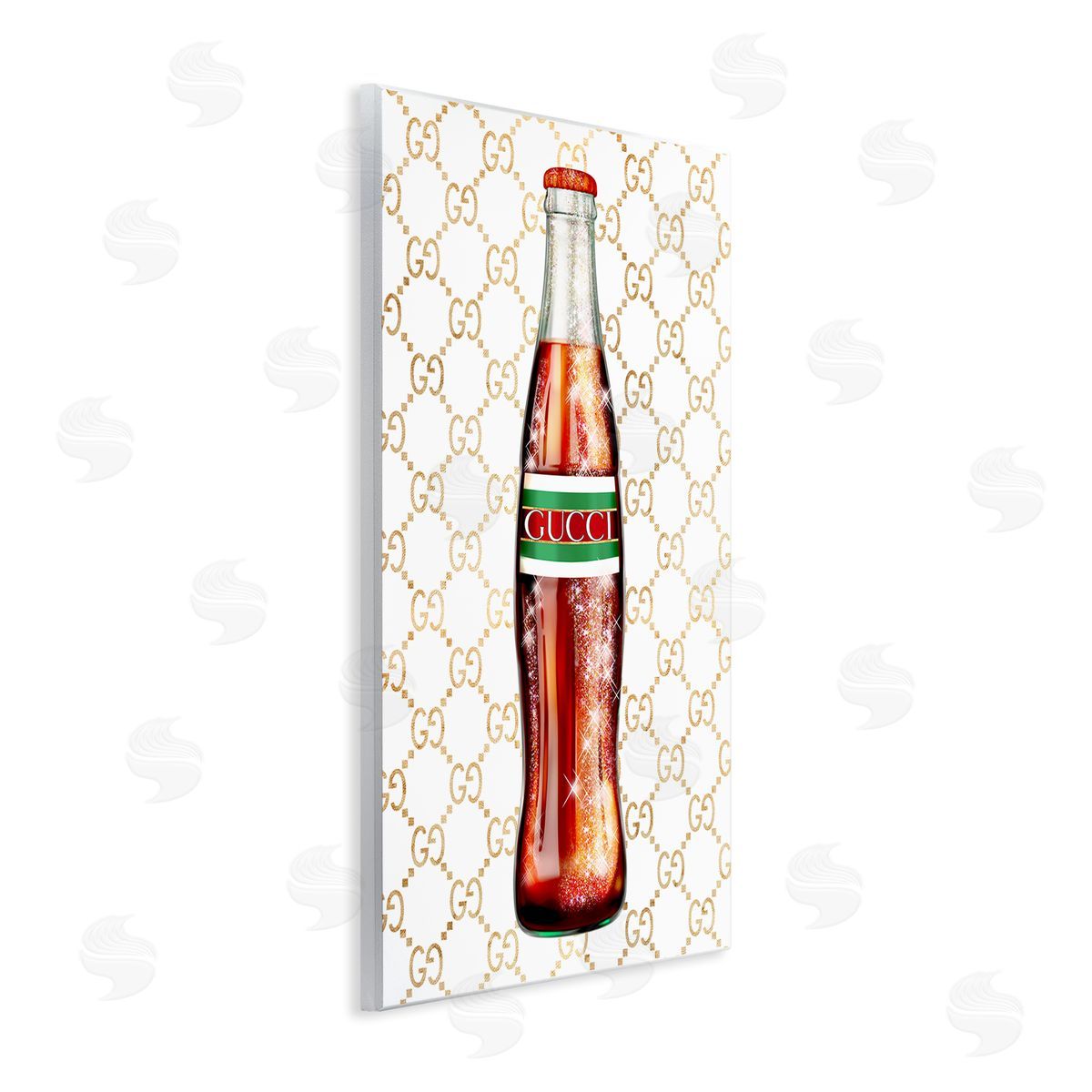 Ziwei Li Stylish Cola Bottle Kitchen Glam Fashion Pattern Wall Plaque Art Print