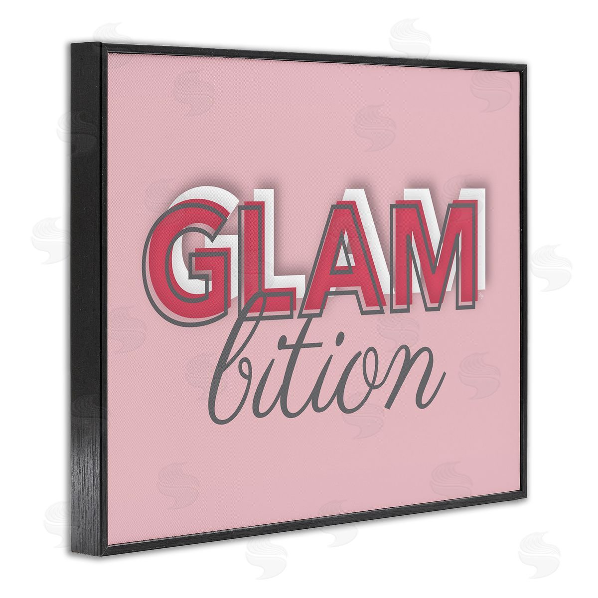 Martina Pavlova Chic Glambition Typography Trendy Fashion Text  Black Framed Giclee Wall Art Print