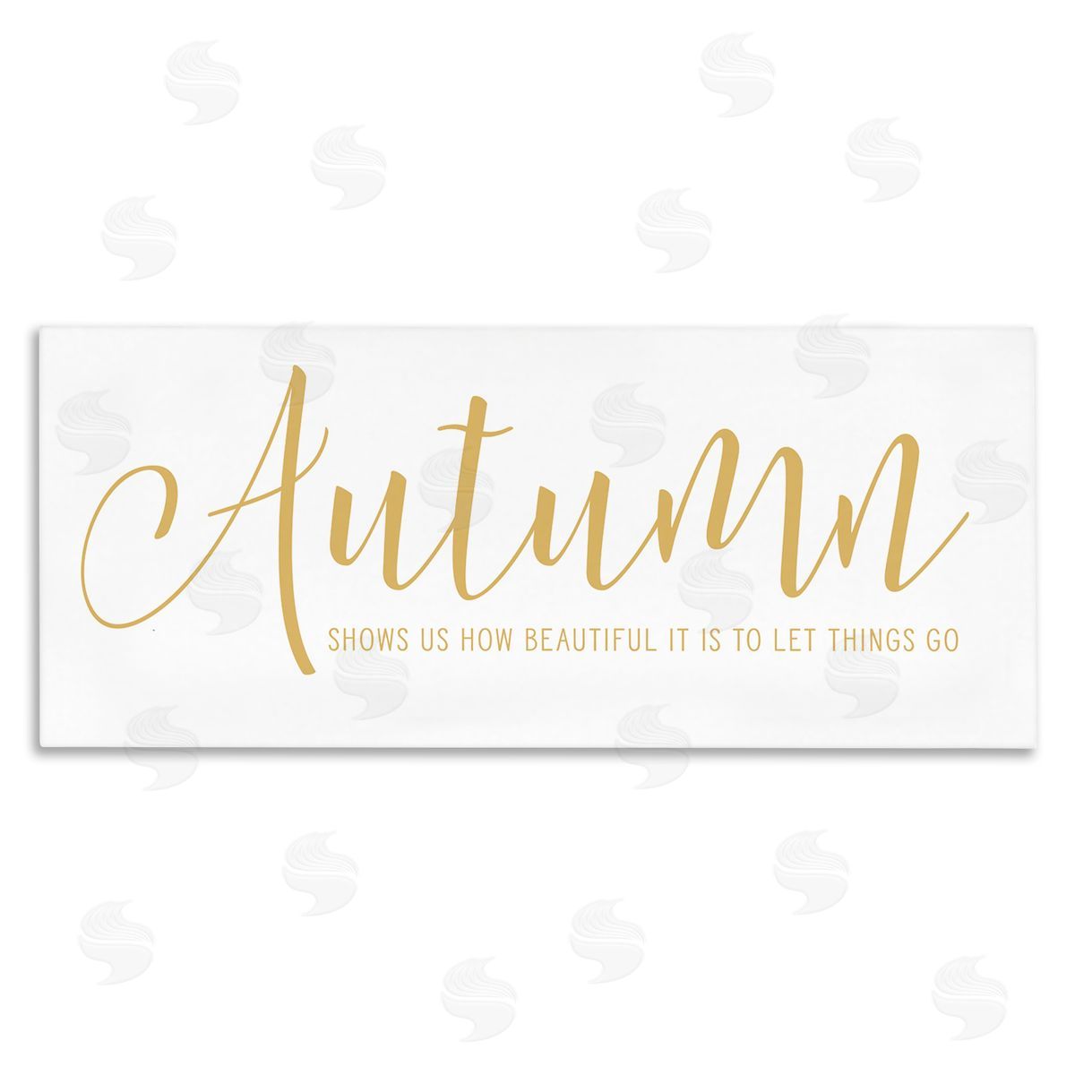 Lettered and Lined Motivational Autumn Quote Casual Yellow Calligraphy Text