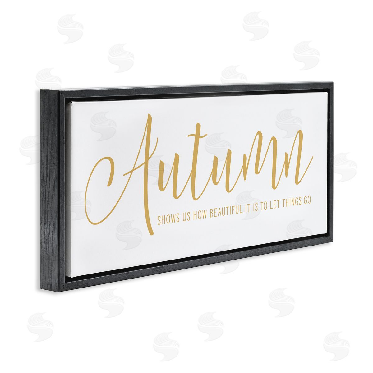 Lettered and Lined Motivational Autumn Quote Casual Yellow Calligraphy Text