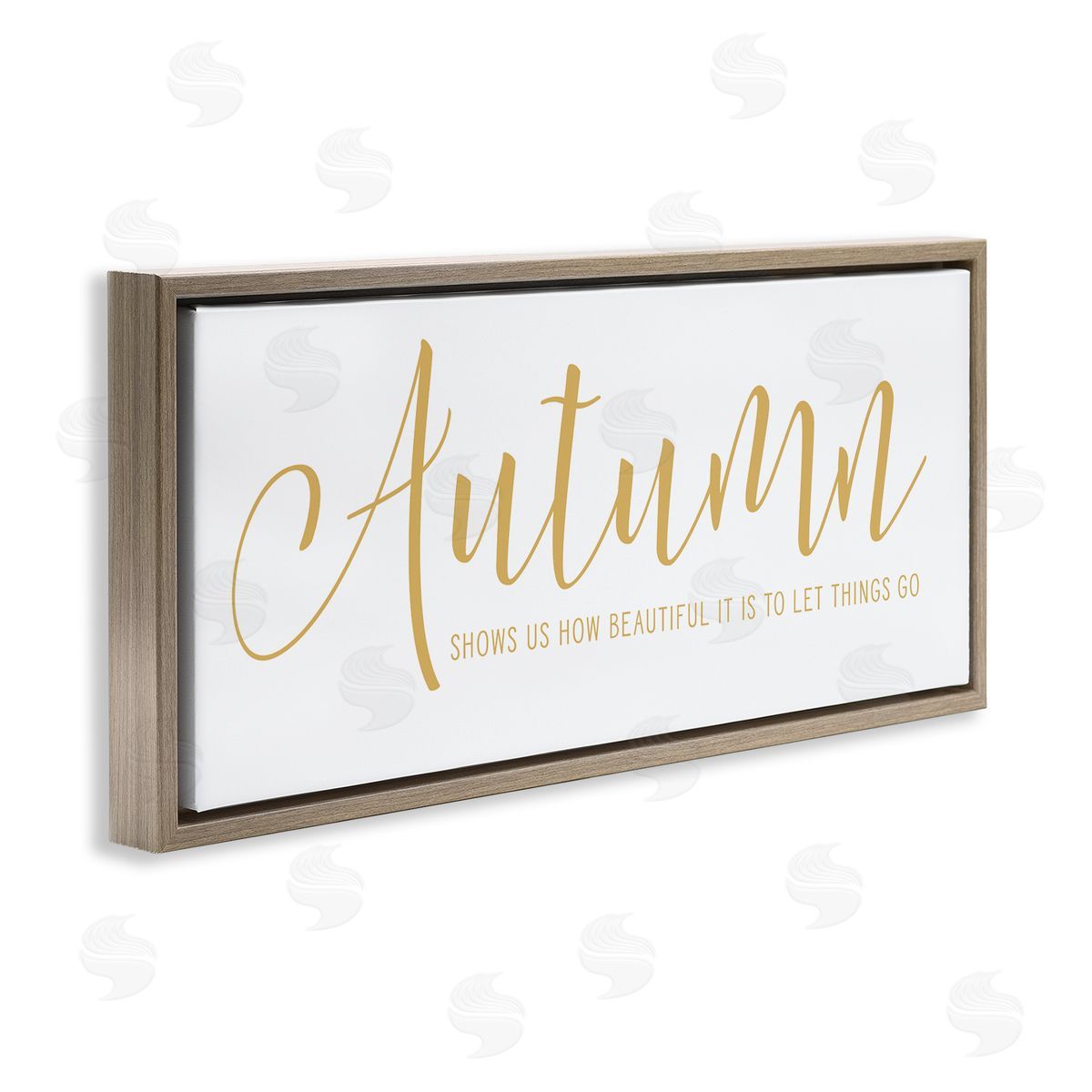 Lettered and Lined Motivational Autumn Quote Casual Yellow Calligraphy Text