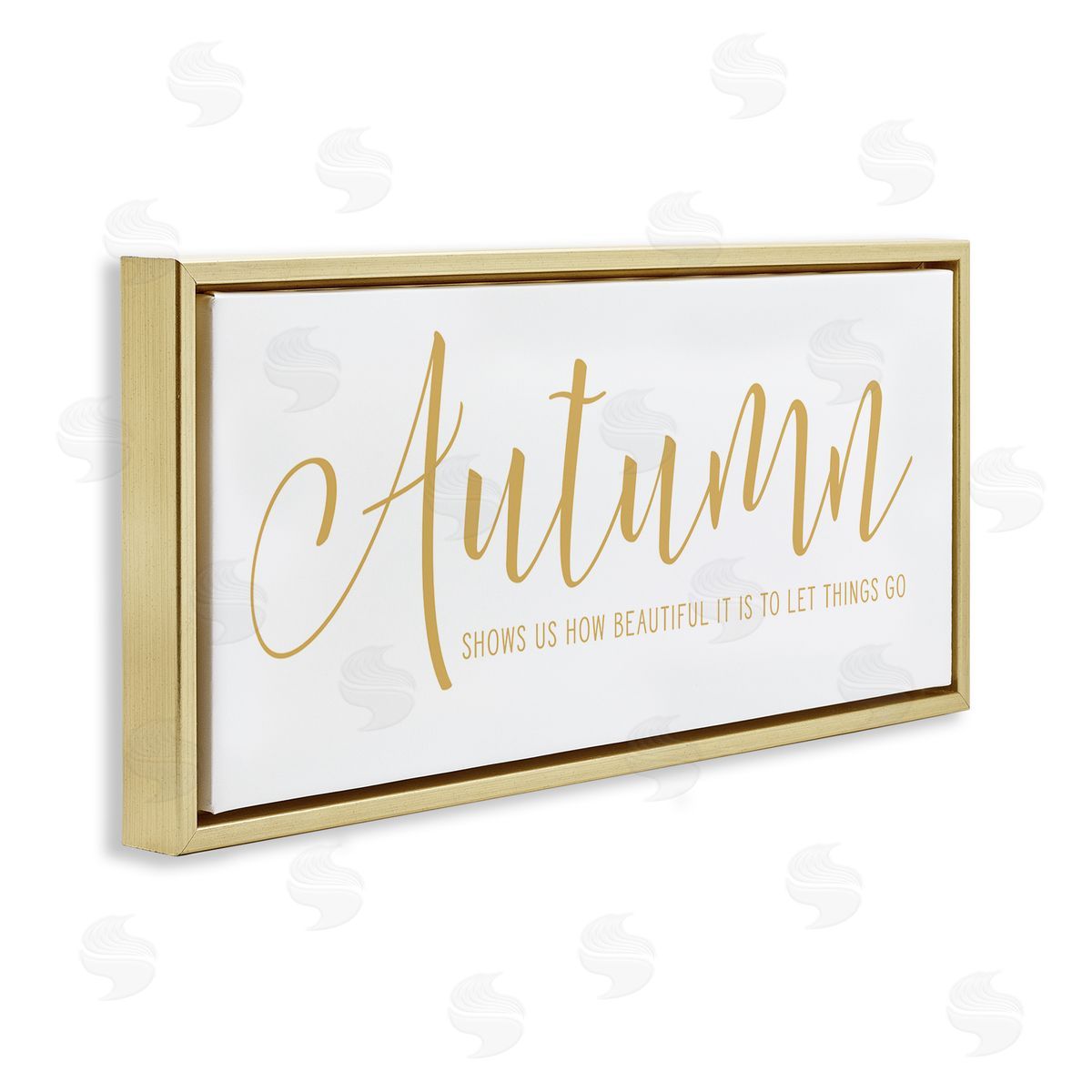 Lettered and Lined Motivational Autumn Quote Casual Yellow Calligraphy Text