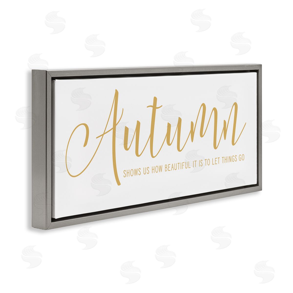 Lettered and Lined Motivational Autumn Quote Casual Yellow Calligraphy Text