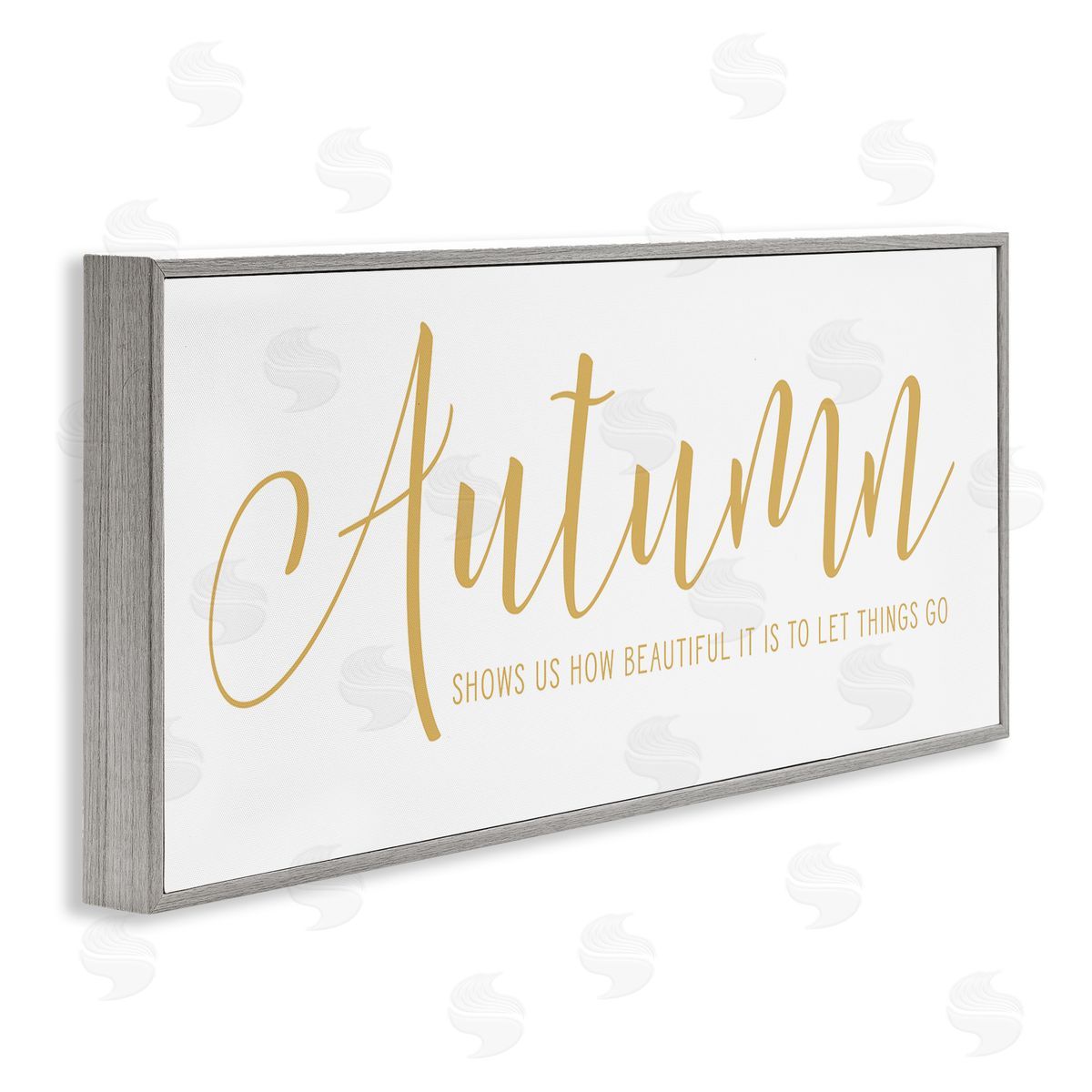 Lettered and Lined Motivational Autumn Quote Casual Yellow Calligraphy Text