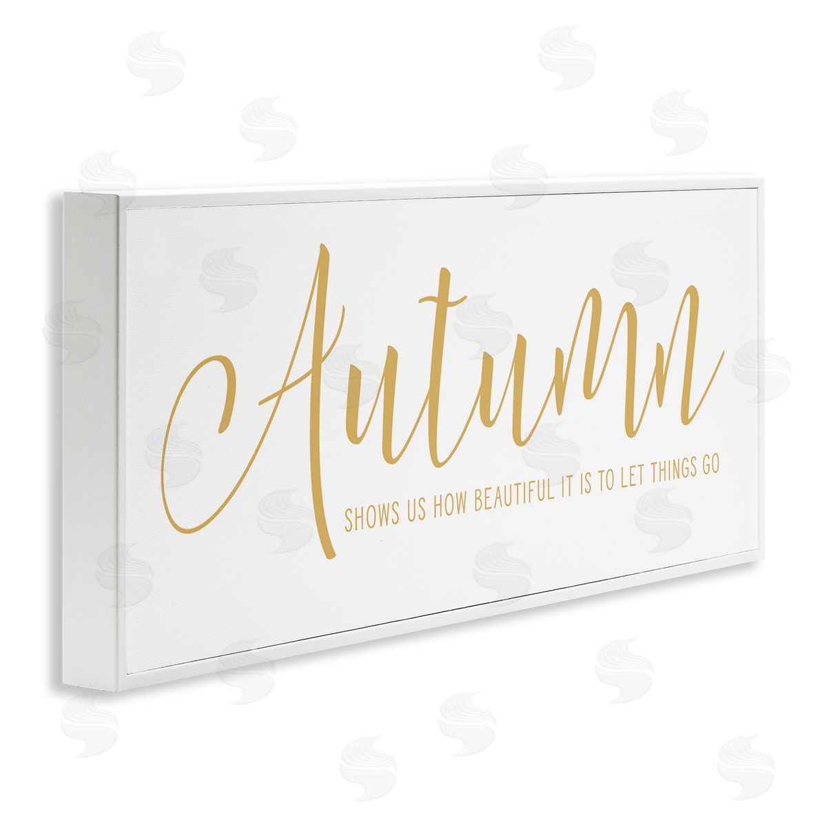 Lettered and Lined Motivational Autumn Quote Casual Yellow Calligraphy Text