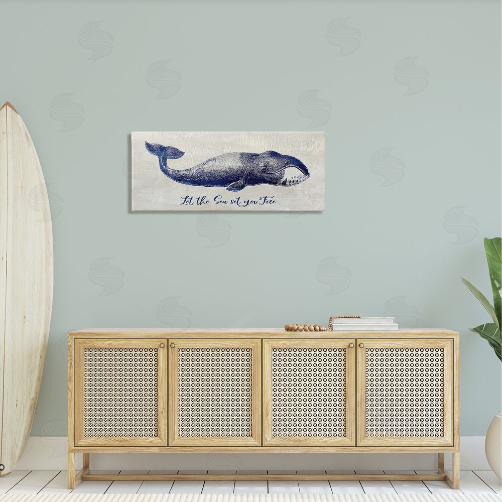 Susan Jill Uplifting Nautical Sea Quote Detailed Whale Imagery