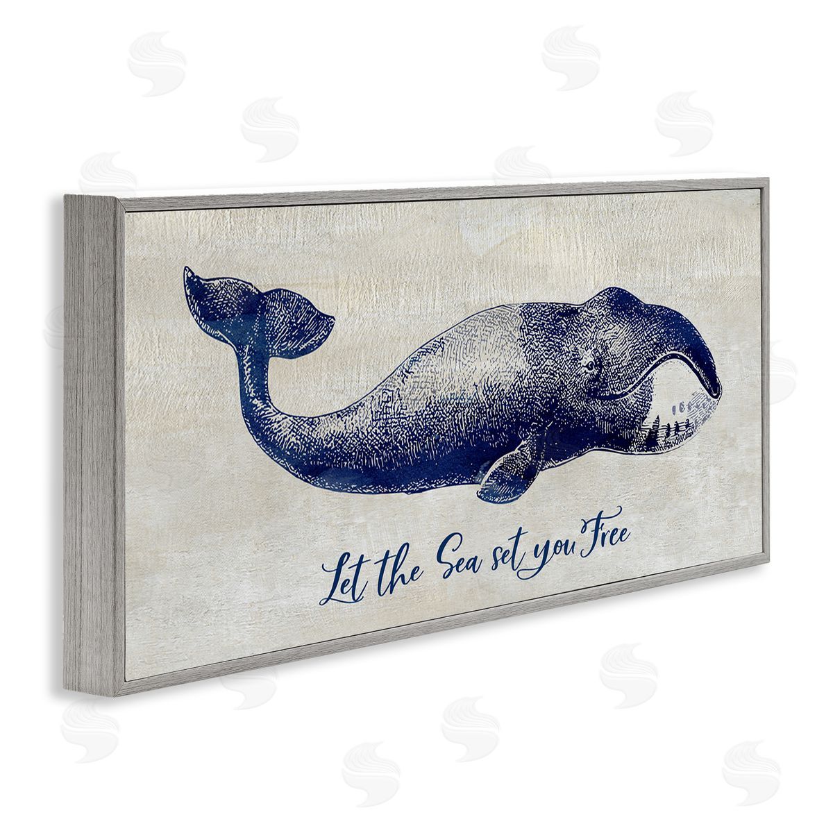 Susan Jill Uplifting Nautical Sea Quote Detailed Whale Imagery