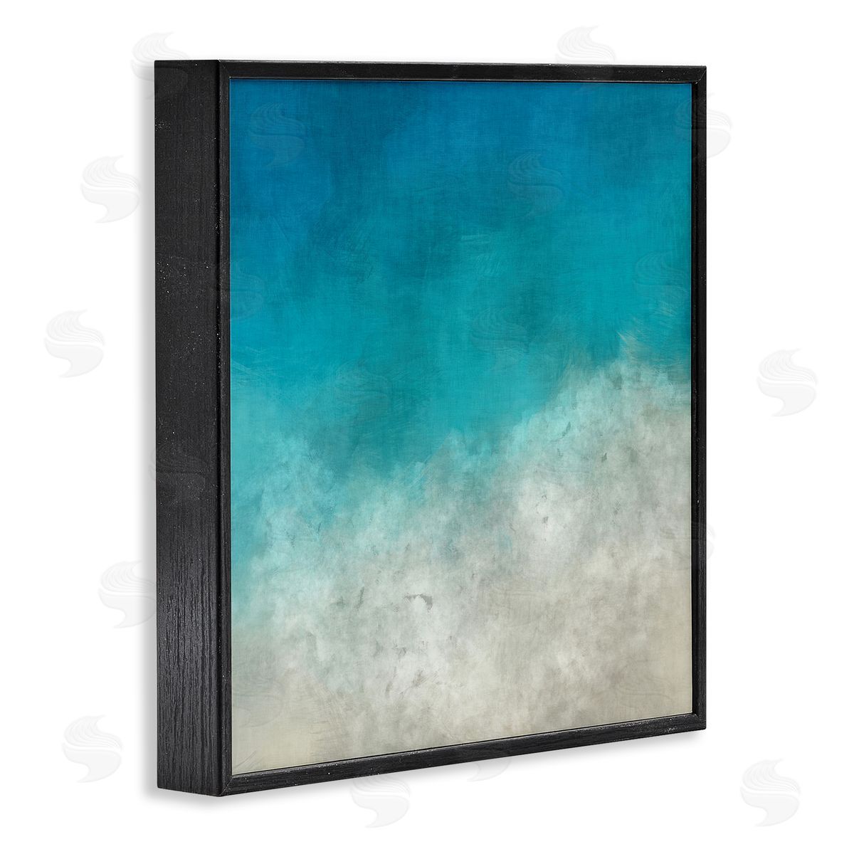 Alpenglow Workshop Aerial Ocean Shoreline View Sea Water Foam Black Framed Glicee Wall Art Print