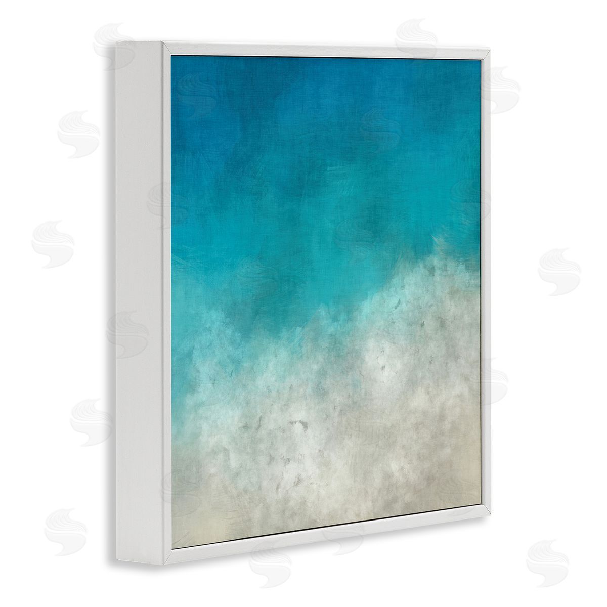 Alpenglow Workshop Aerial Ocean Shoreline View Sea Water Foam White Framed Glicee Wall Art Print