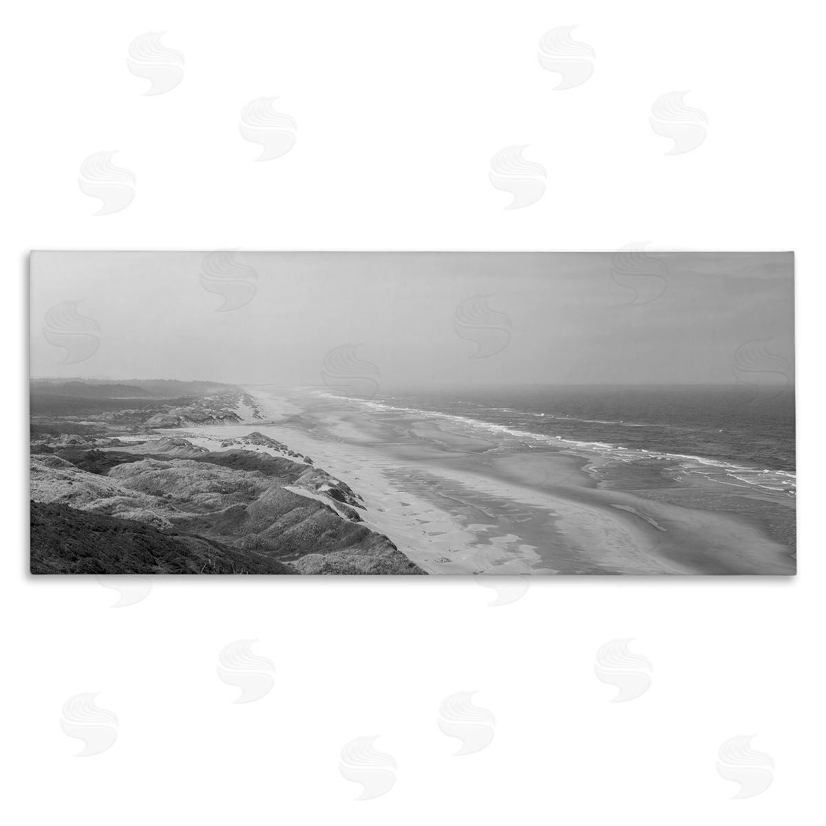 Aaron Matheson Rocky Ocean Coast Waves Monochrome Beach Shore