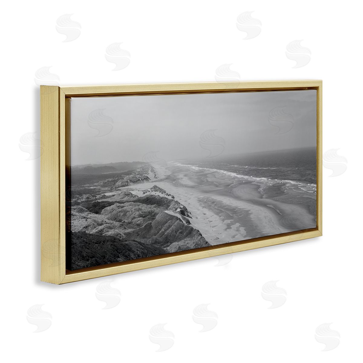 Aaron Matheson Rocky Ocean Coast Waves Monochrome Beach Shore