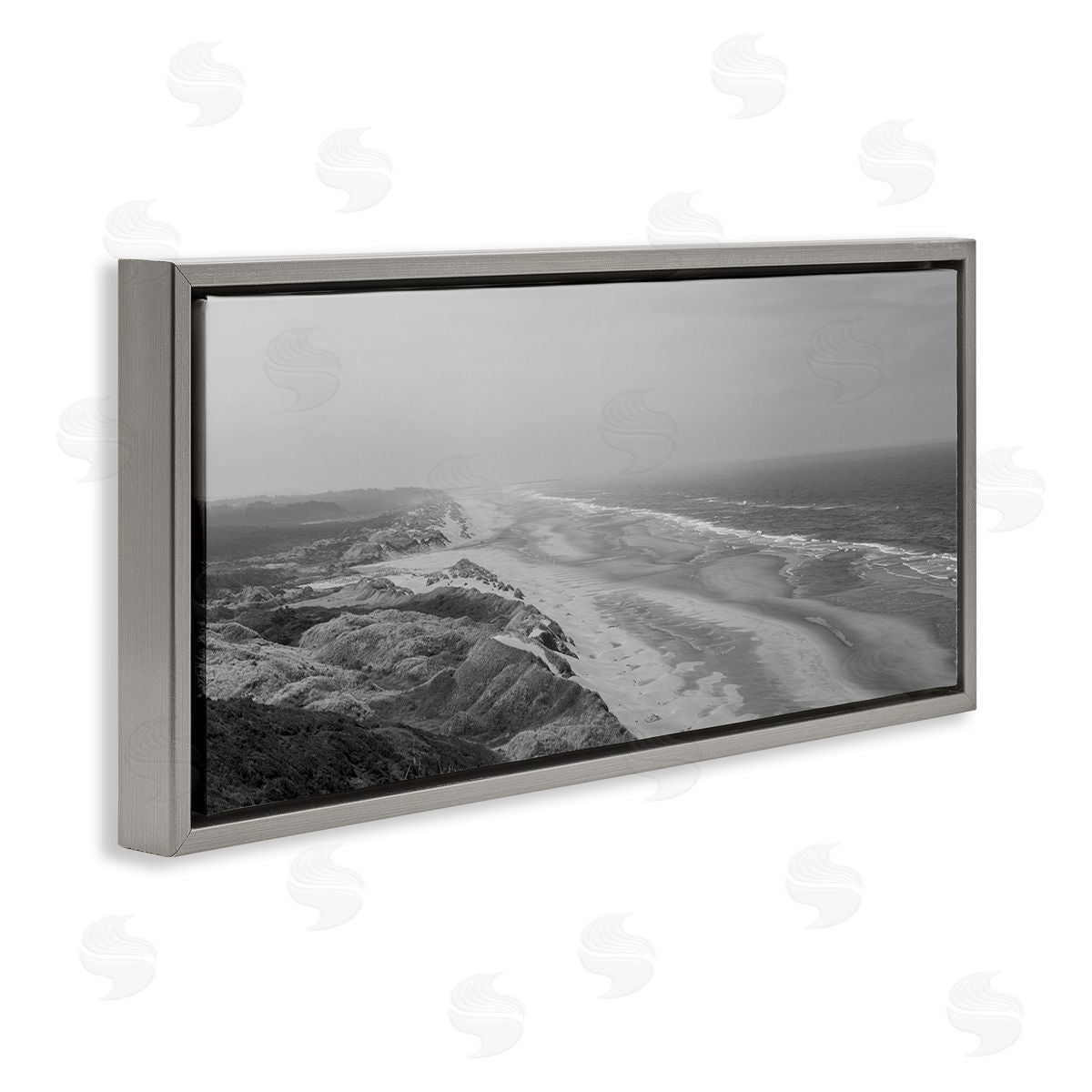 Aaron Matheson Rocky Ocean Coast Waves Monochrome Beach Shore