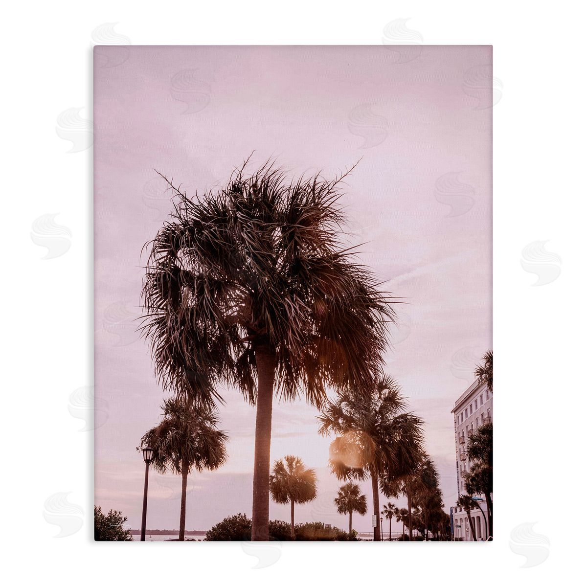 Jennifer Rigsby Tropical Palm Tree Summer Vacation Resort Photography Stretched Canvas Wall Art Print