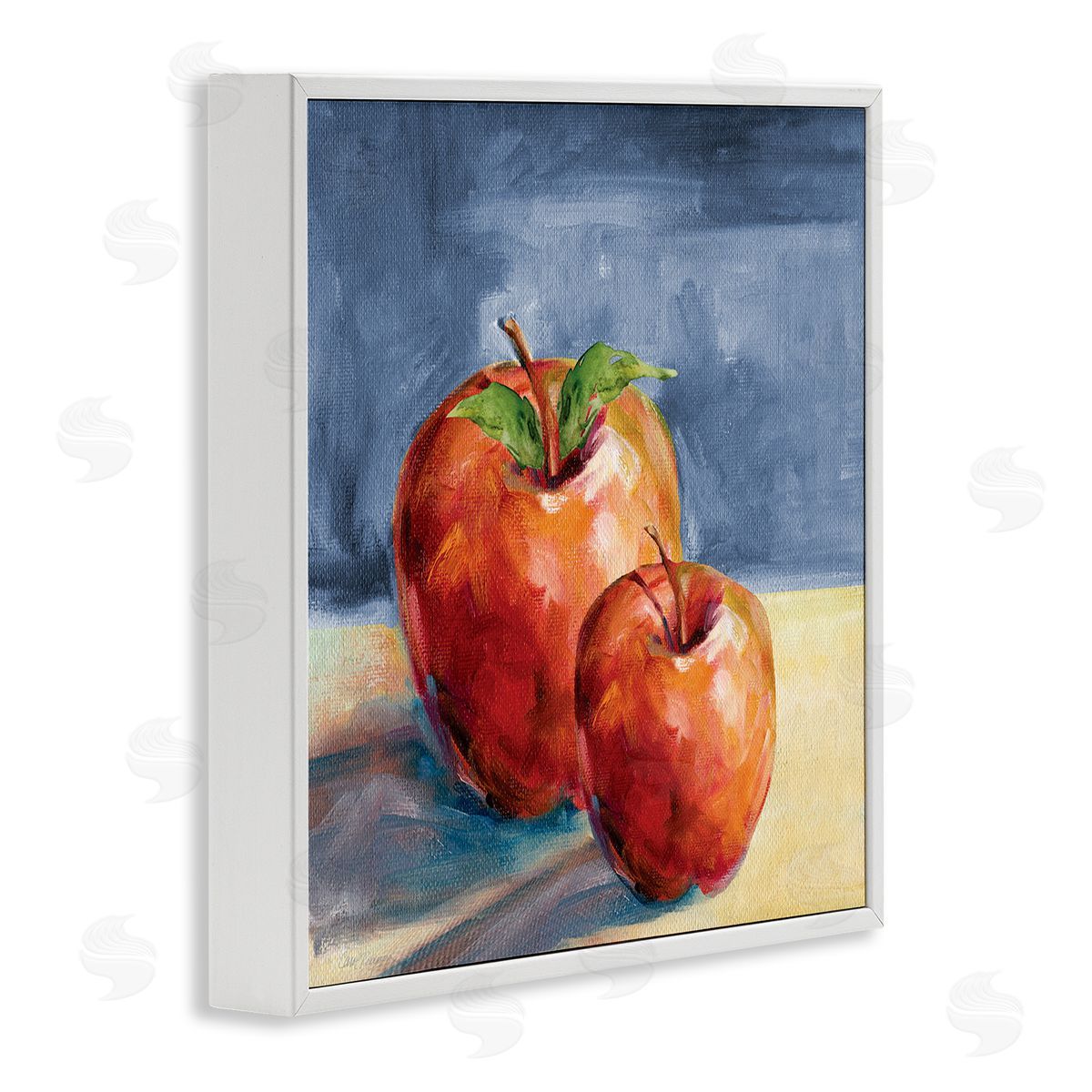 Carol Robinson Traditional Luscious Red Apples Tabletop Still Life White Framed Glicee Wall Art Print