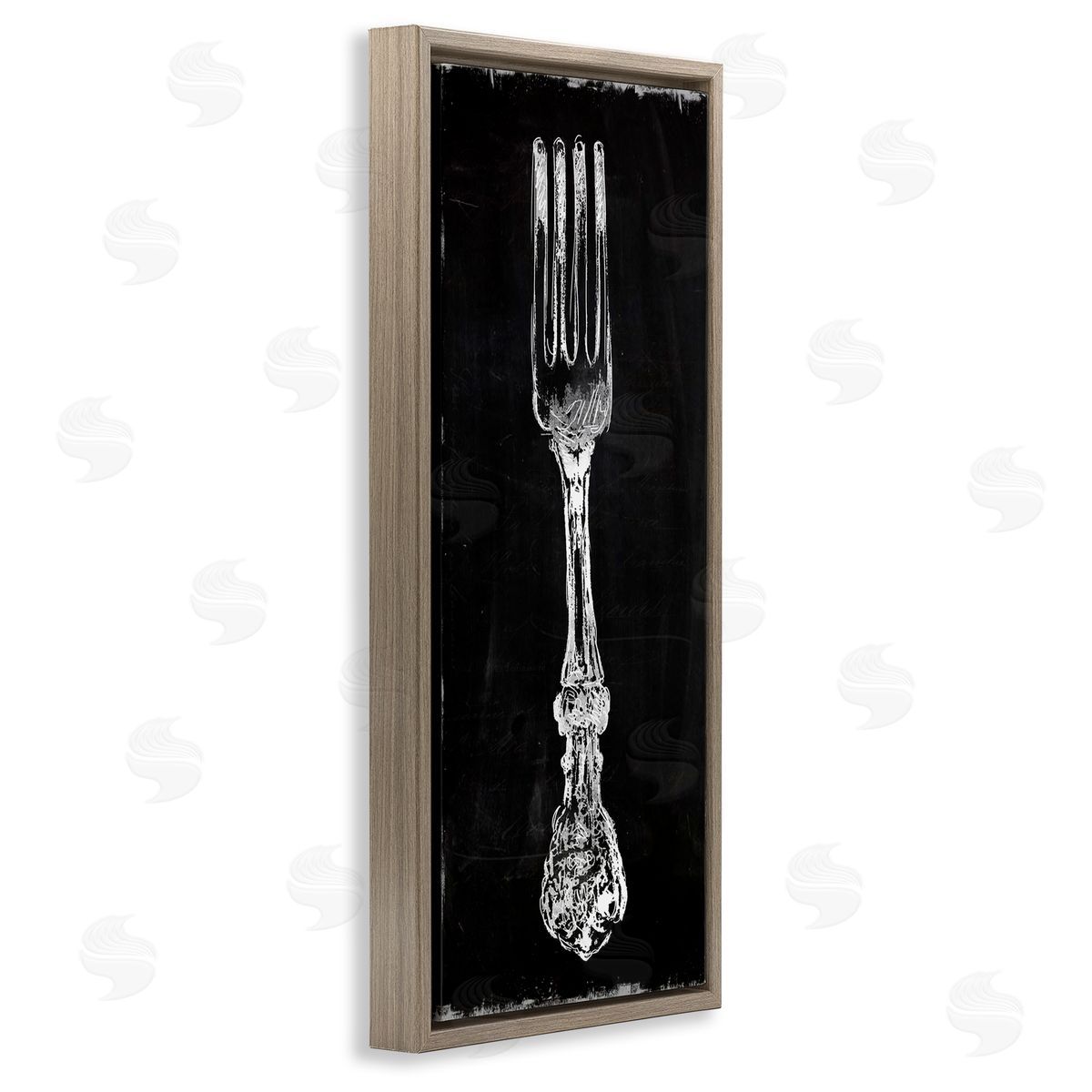 Carol Robinson Vintage Stenciled Fork Kitchen Cutlery Utensil