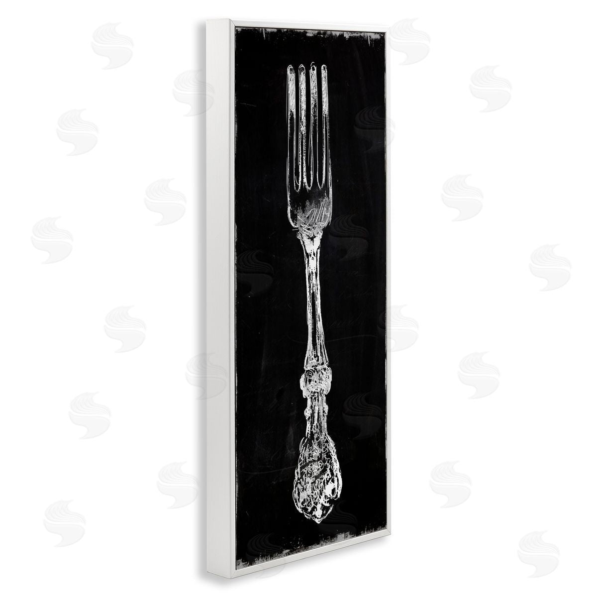 Carol Robinson Vintage Stenciled Fork Kitchen Cutlery Utensil