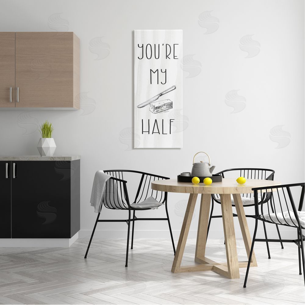 Stupell Studio My Butter Half Punny Romantic Kitchen Typography