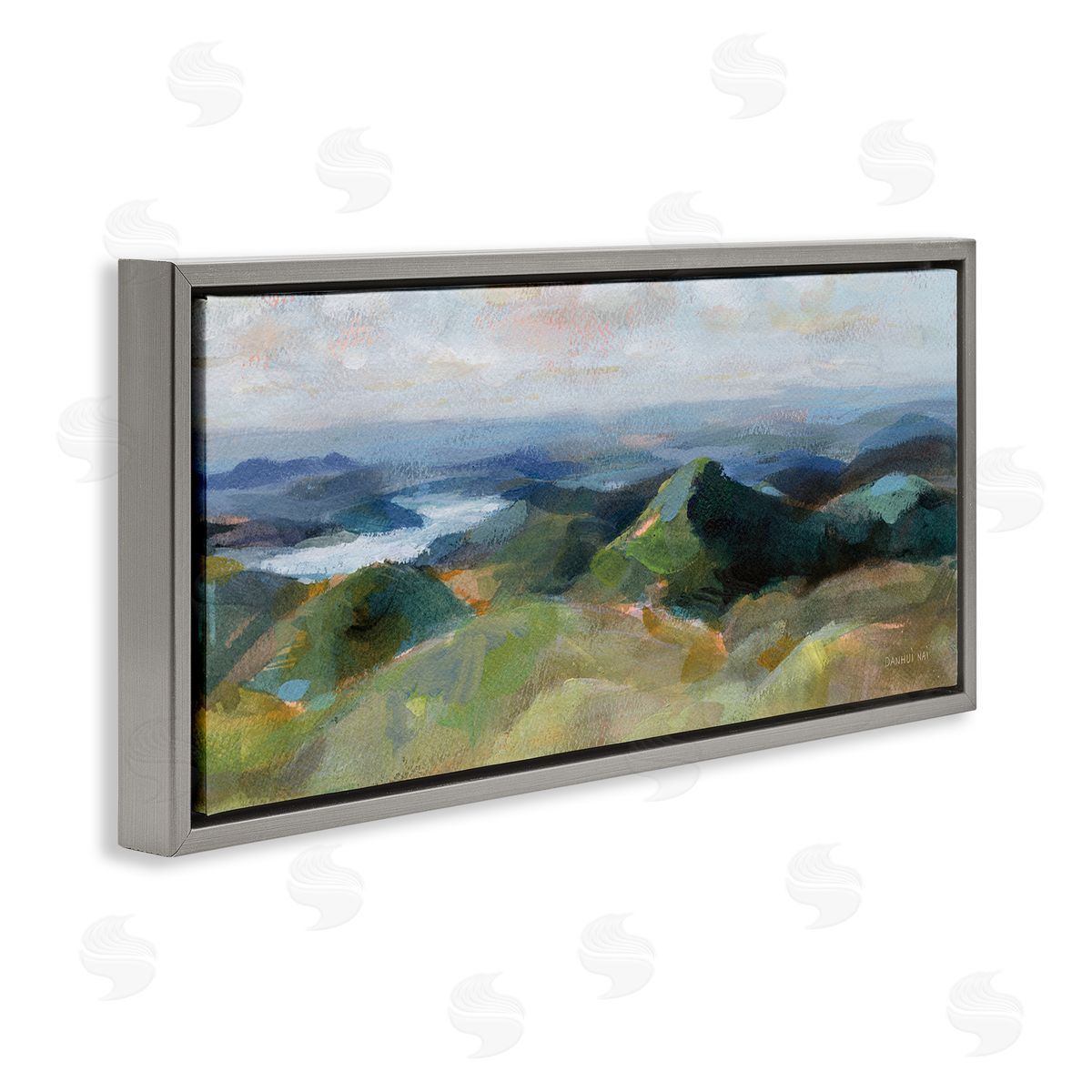 Danhui Nai Vivid Abstract Aerial View Mountain Top Hills