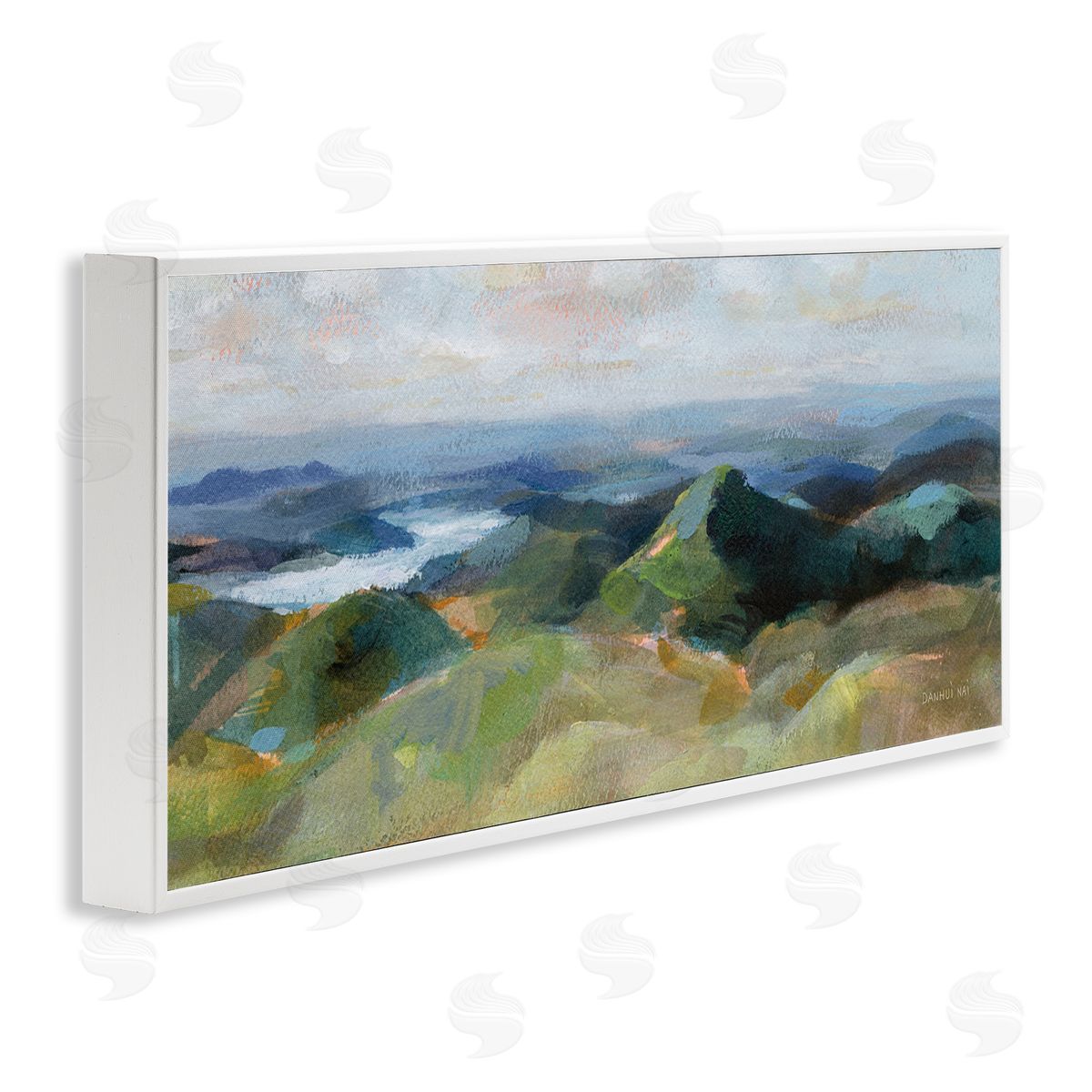 Danhui Nai Vivid Abstract Aerial View Mountain Top Hills