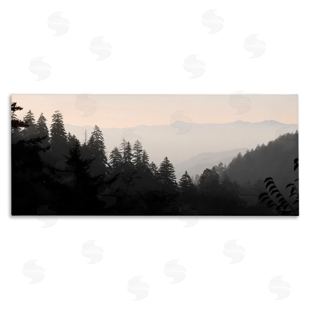 Lori Deiter Woodland Forest Nature Silhouette Warm Sky Mountains