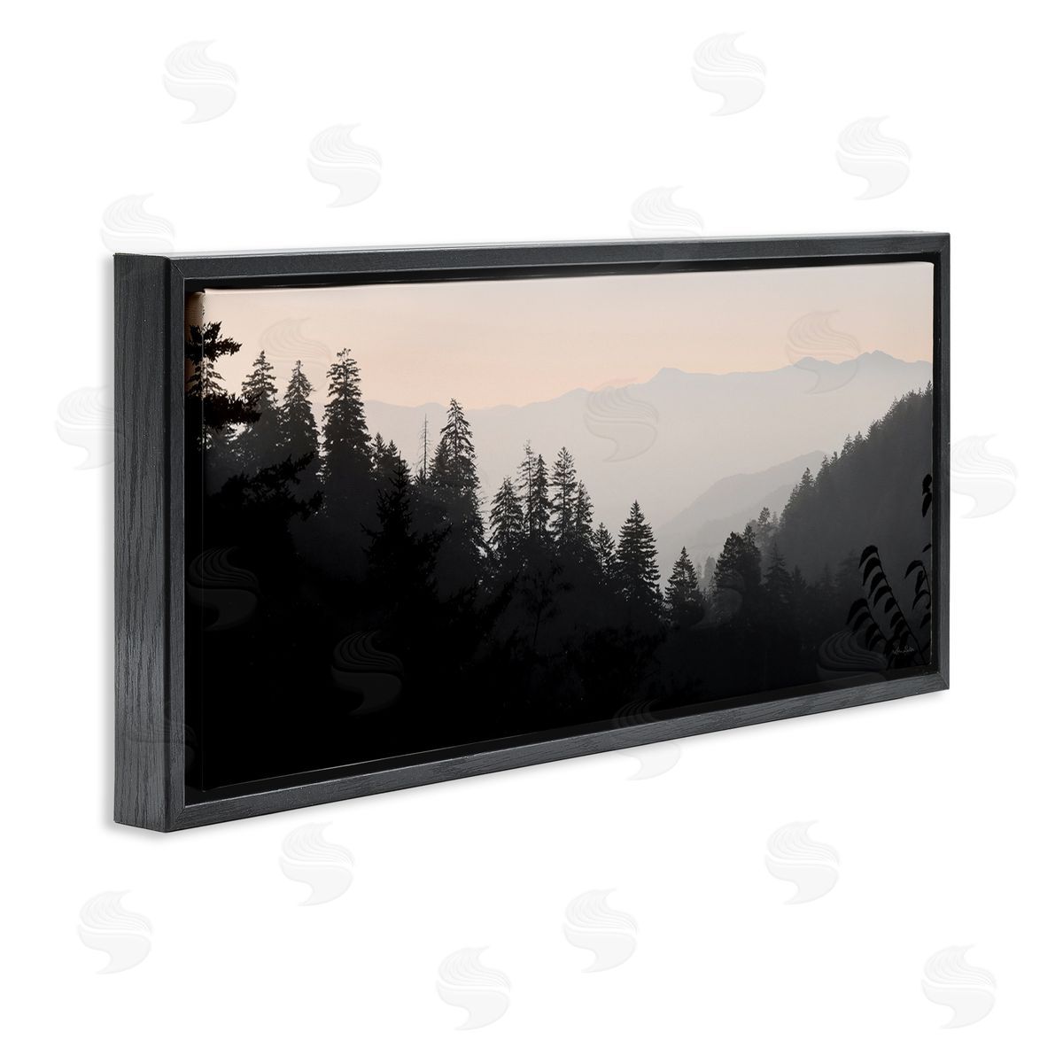 Lori Deiter Woodland Forest Nature Silhouette Warm Sky Mountains