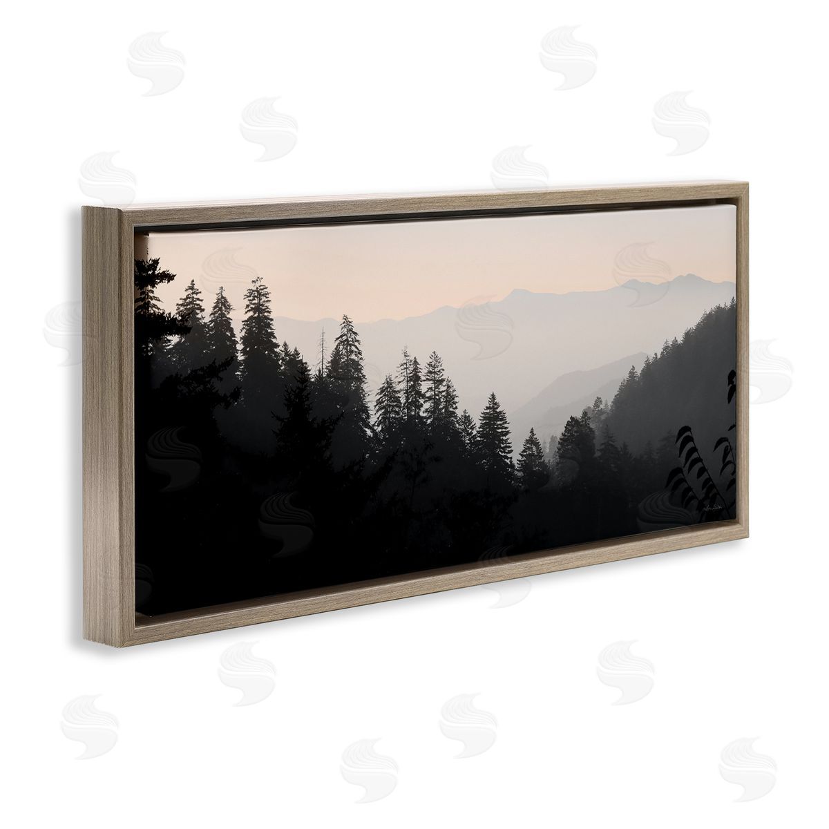 Lori Deiter Woodland Forest Nature Silhouette Warm Sky Mountains