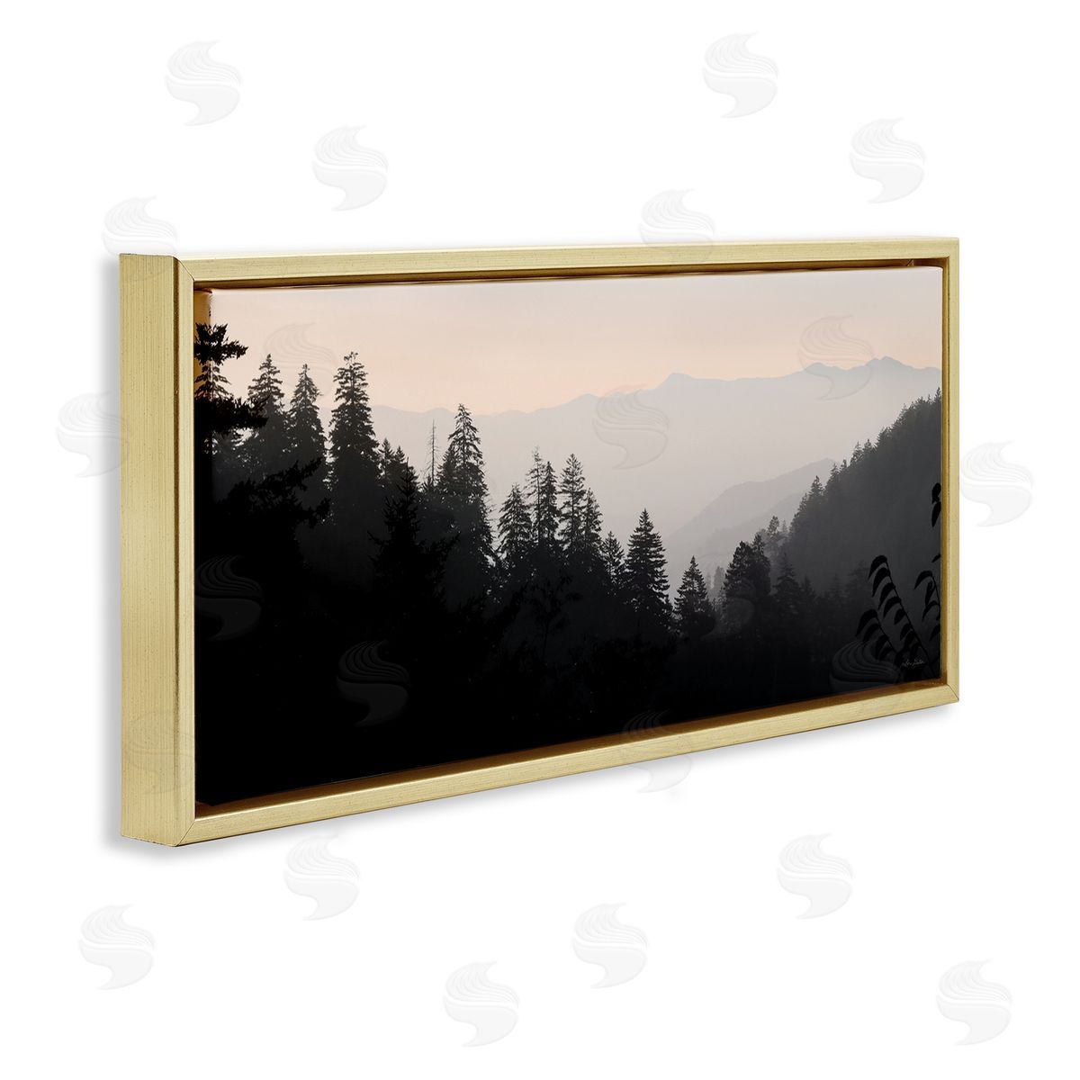 Lori Deiter Woodland Forest Nature Silhouette Warm Sky Mountains