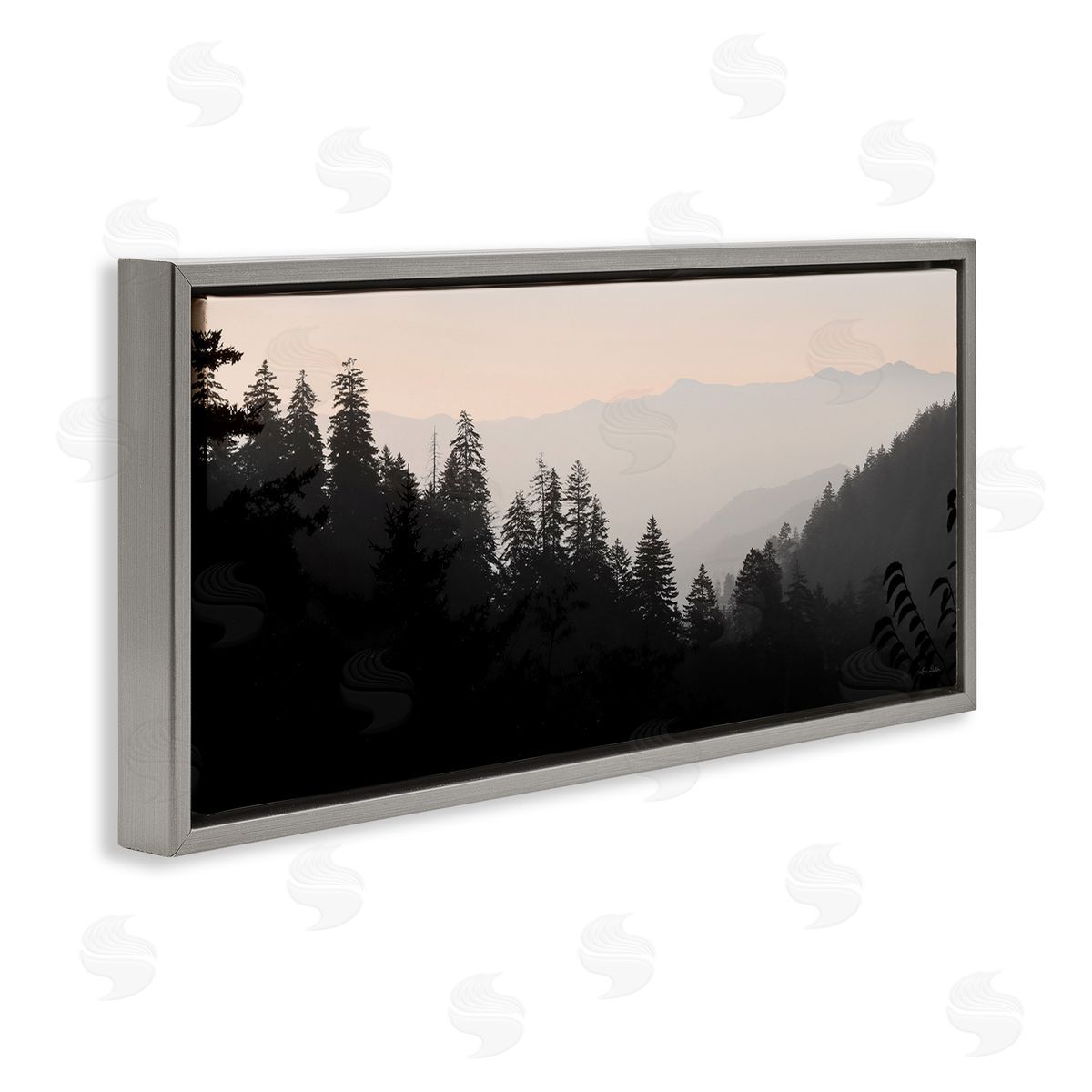 Lori Deiter Woodland Forest Nature Silhouette Warm Sky Mountains