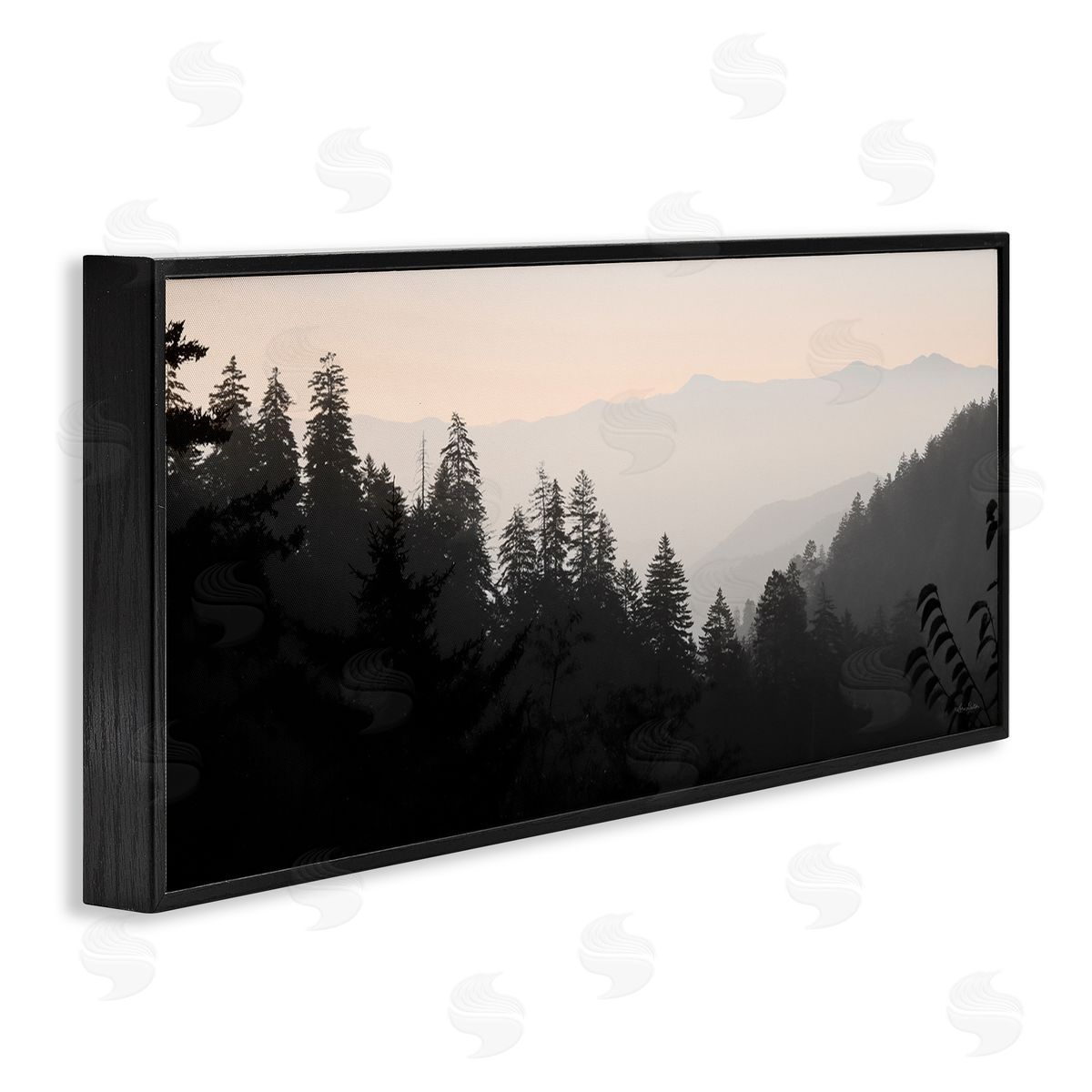 Lori Deiter Woodland Forest Nature Silhouette Warm Sky Mountains