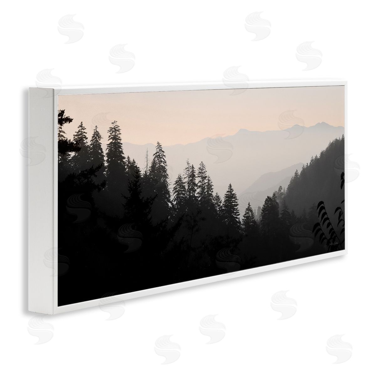 Lori Deiter Woodland Forest Nature Silhouette Warm Sky Mountains