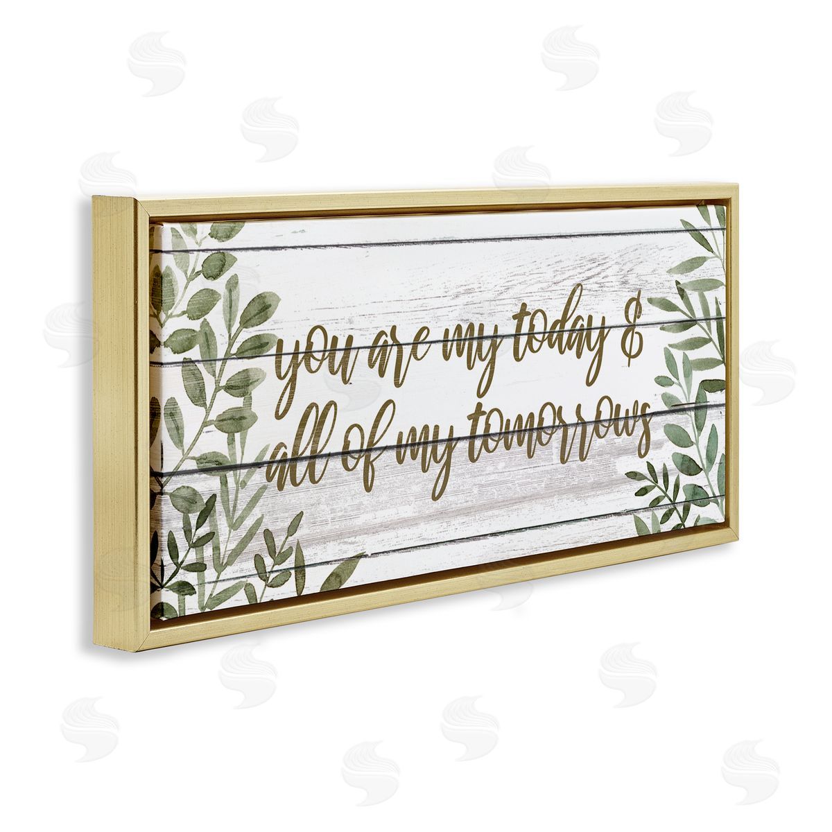 Grace Popp Loving Romance Calligraphy Quote Botanical Leaves