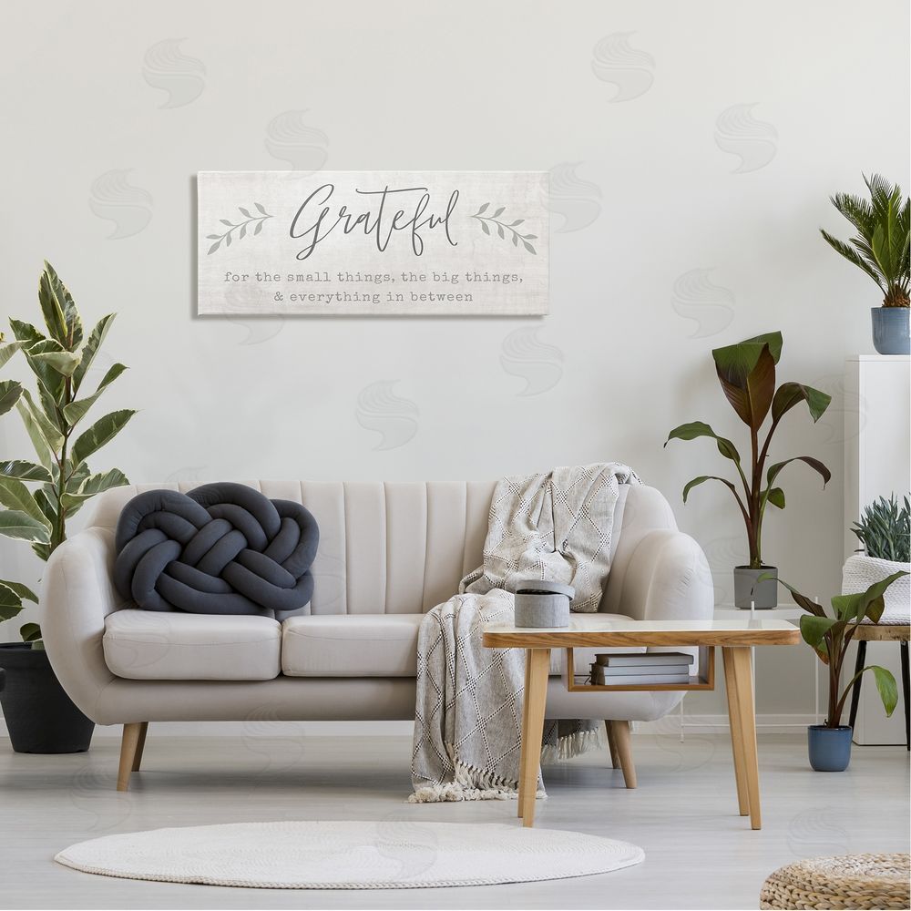 Natalie Carpentieri Uplifting Gratitude Phrase Botanical Sprig Typography