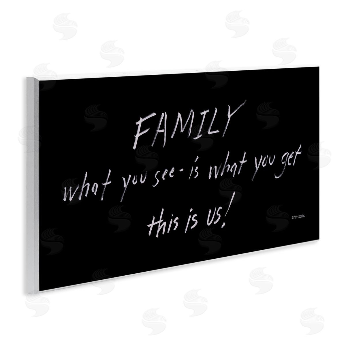Cindy Jacobs Family This Is Us Chalkboard Writing Style Phrase