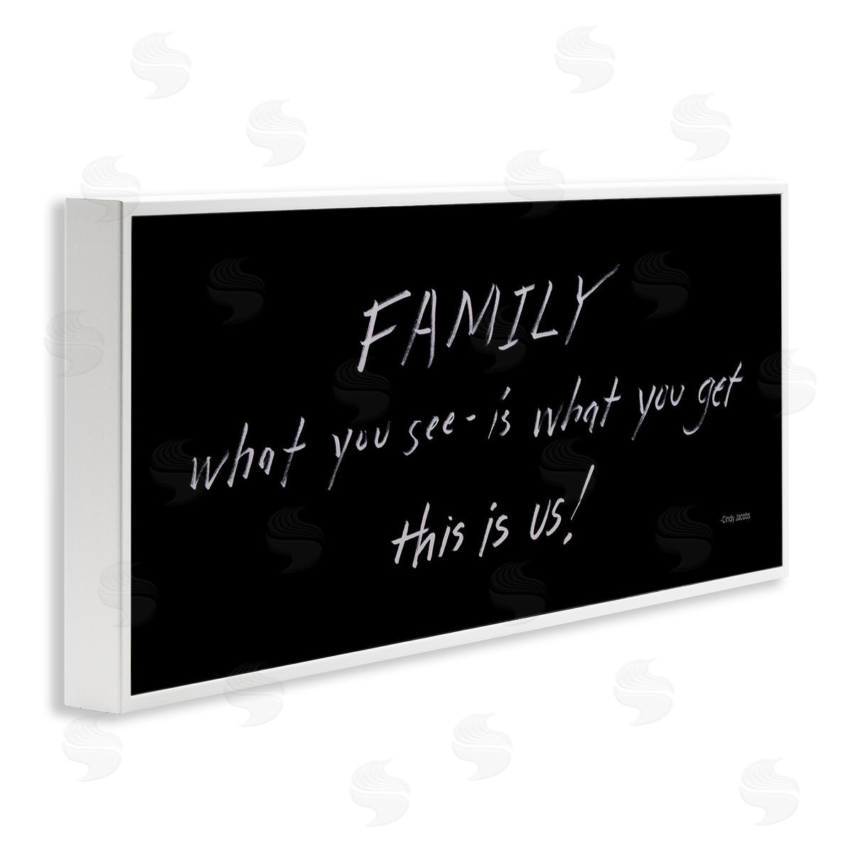 Cindy Jacobs Family This Is Us Chalkboard Writing Style Phrase