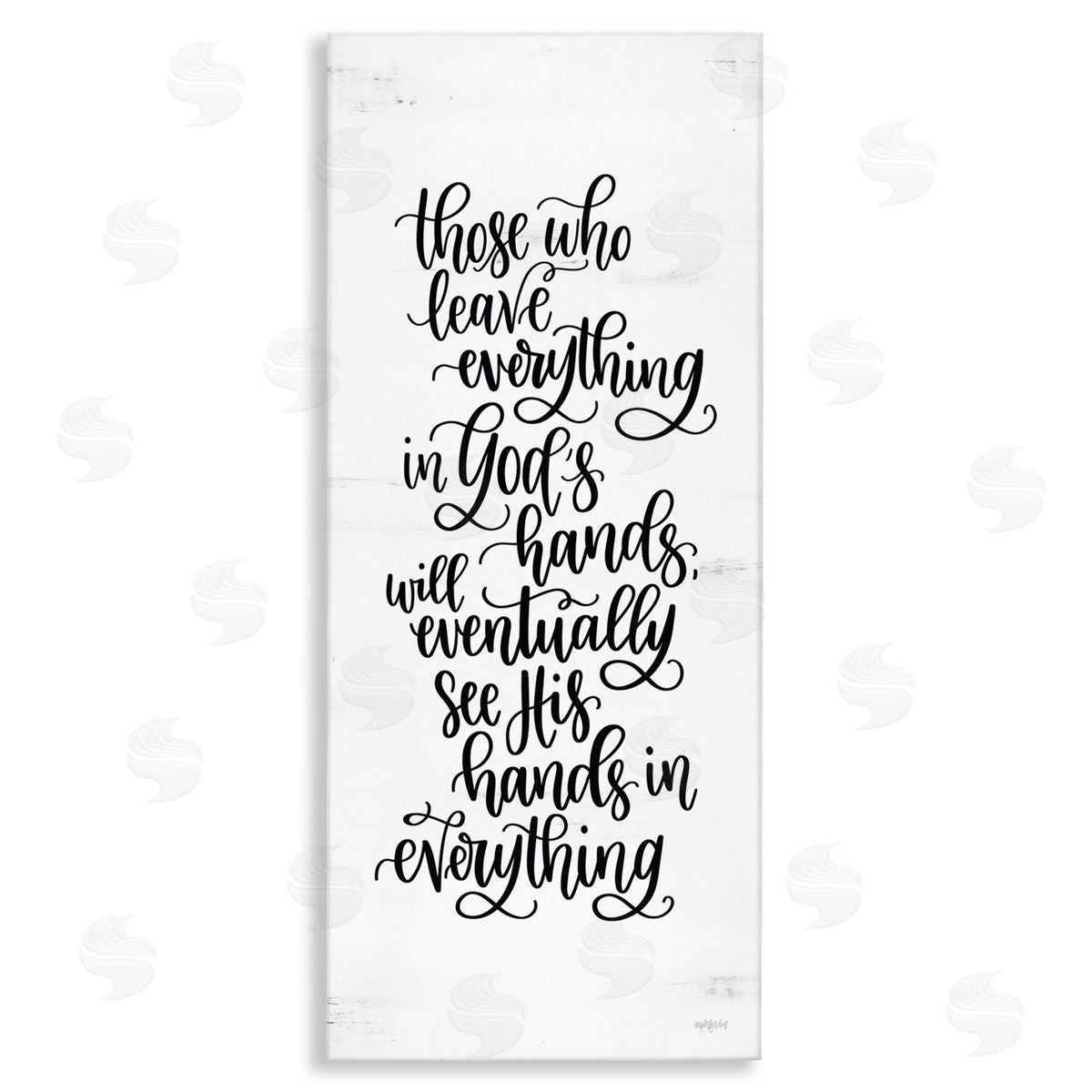 Imperfect Dust God's Hands Religious Script Calligraphy Spiritual Phrase